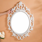 Hanging Wall Mirror White Large Nestasia