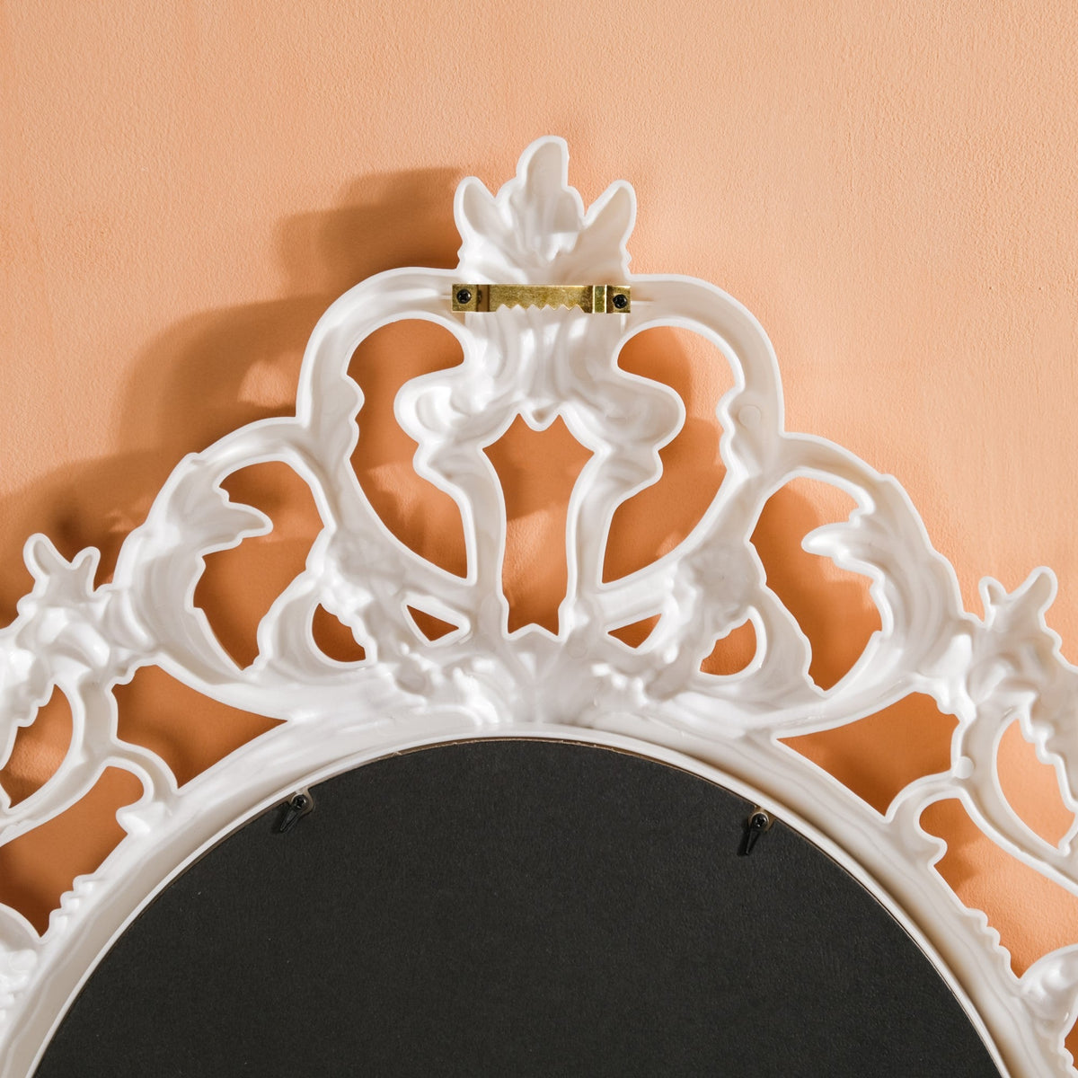 Hanging Wall Mirror White Large Nestasia