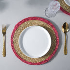 Round Sabai Trivet Red Nestasia