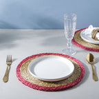 Round Sabai Trivet Red Nestasia
