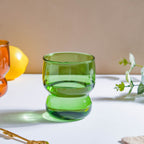 Transparent Borosilicate Glass Tumbler Green Nestasia