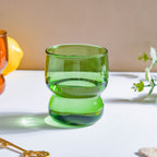 Transparent Borosilicate Glass Tumbler Green Nestasia