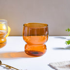 Transparent Borosilicate Glass Tumbler Amber Nestasia