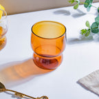 Transparent Borosilicate Glass Tumbler Amber Nestasia