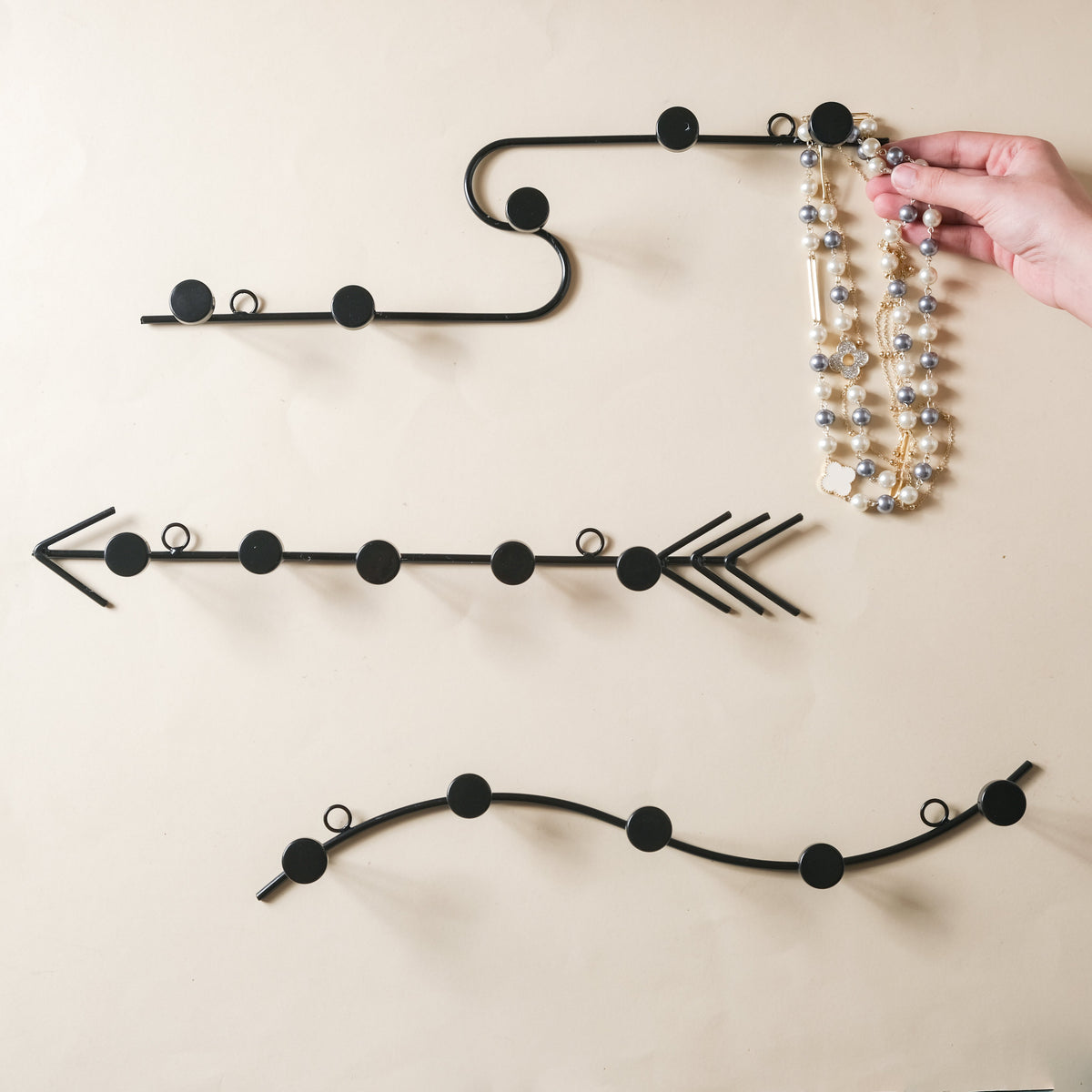 Clothes Hook - Black Nestasia