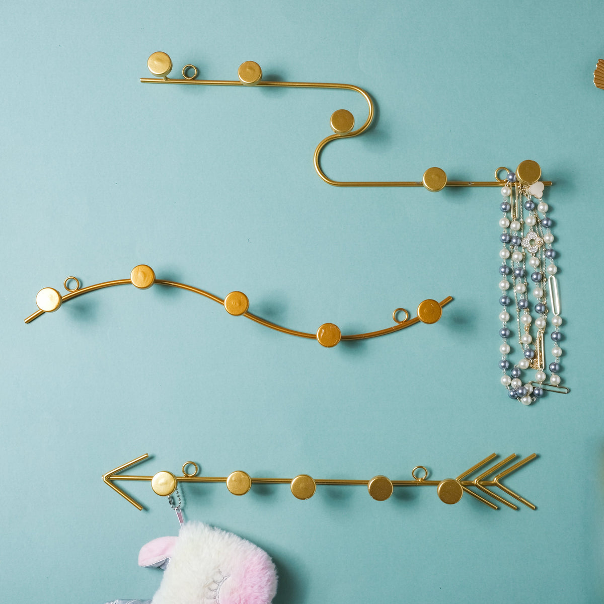 Clothes Hook - Gold Nestasia