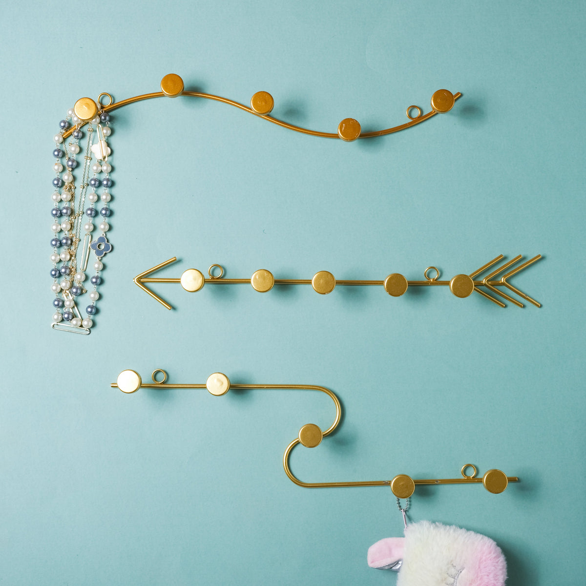 Clothes Hook - Gold Nestasia