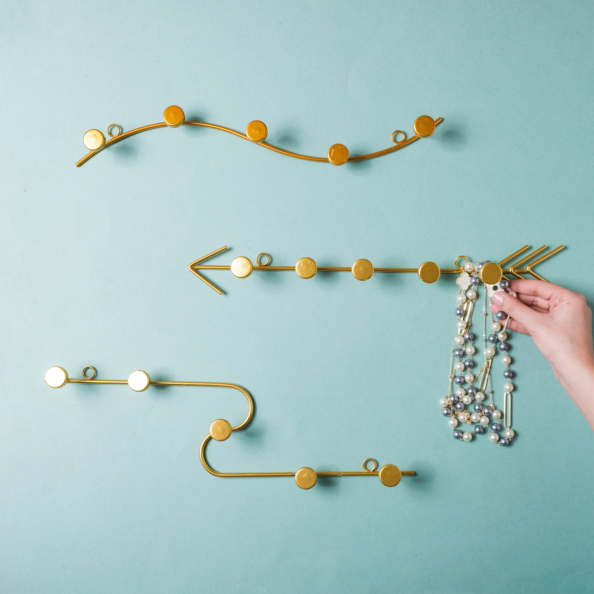 Clothes Hook - Gold Nestasia