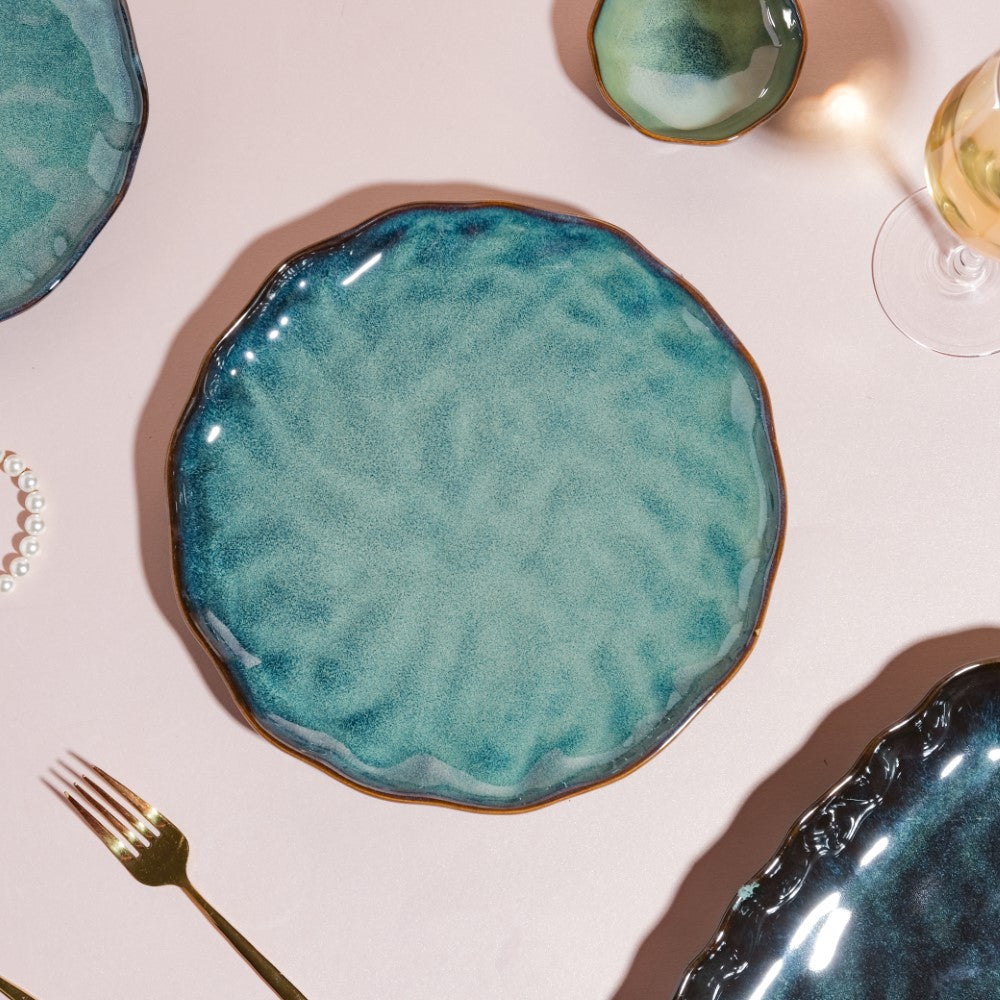 Emerald 21 Piece Dinner Set For 6 Nestasia