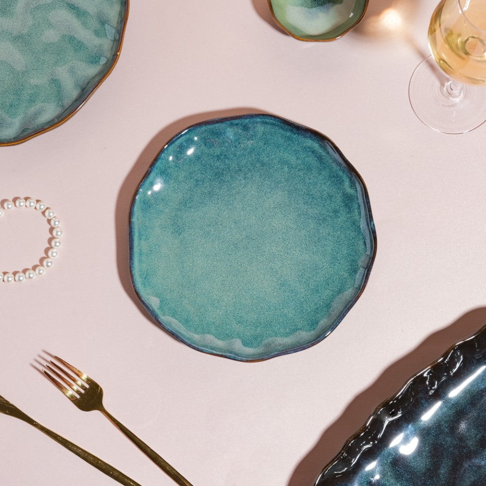 Emerald 21 Piece Dinner Set For 6 Nestasia