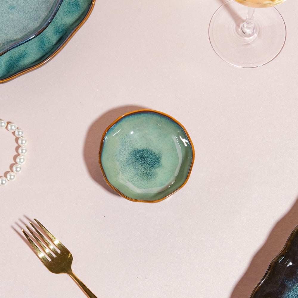 Emerald 21 Piece Dinner Set For 6 Nestasia