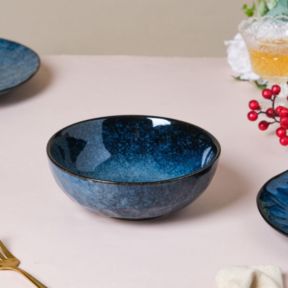 Sapphire Luxe Serving Bowl Blue 7 Inch 800 ml Nestasia