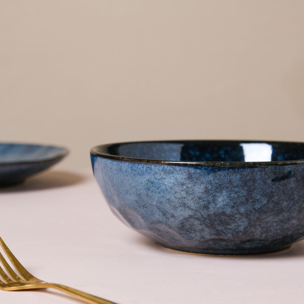 Sapphire Luxe Serving Bowl Blue 7 Inch 800 ml Nestasia