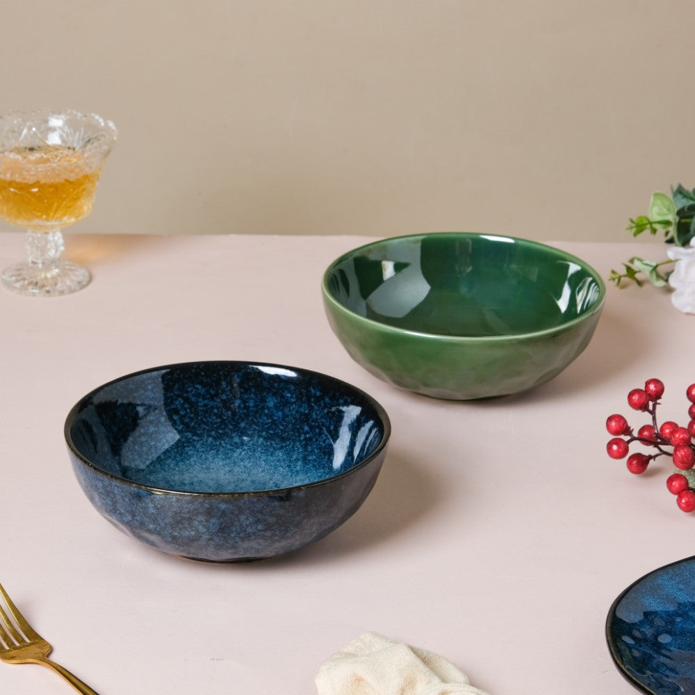 Sapphire Luxe Serving Bowl Blue 7 Inch 800 ml Nestasia