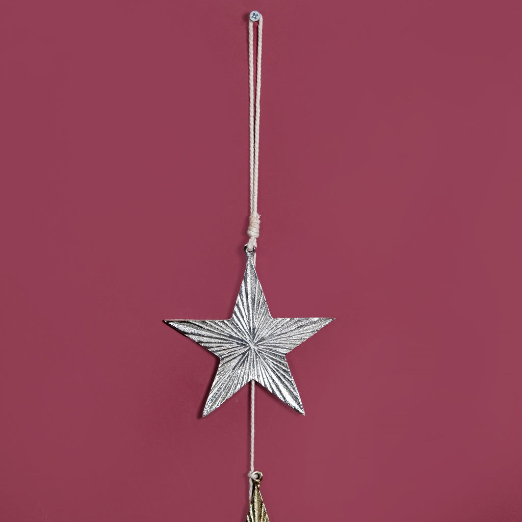 Glam Festive Christmas Star Garland Nestasia