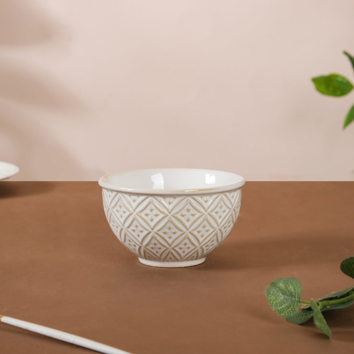 Chevron Ceramic Bowl 300 ml Nestasia