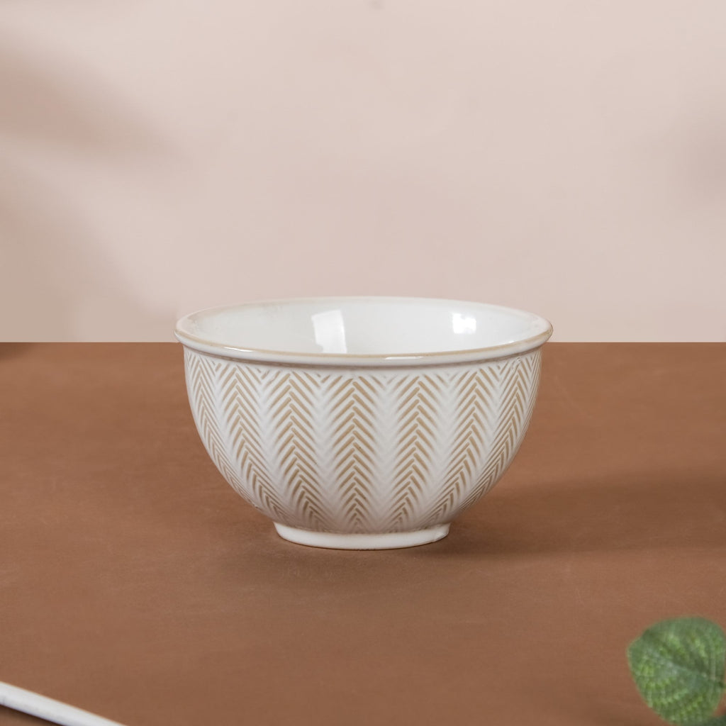 Chevron Ceramic Bowl 300 ml Nestasia