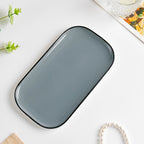 Cara Grey Ceramic Platter 9.5 Inch Nestasia