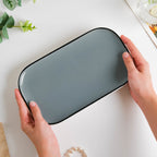 Cara Grey Ceramic Platter 9.5 Inch Nestasia
