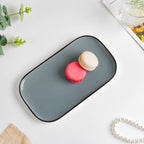 Cara Grey Ceramic Platter 9.5 Inch Nestasia