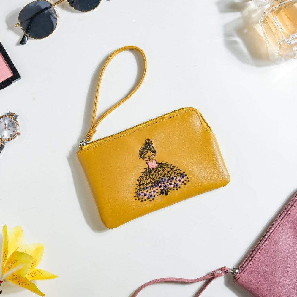 Blushing Ballerina Coin Purse Yellow Nestasia
