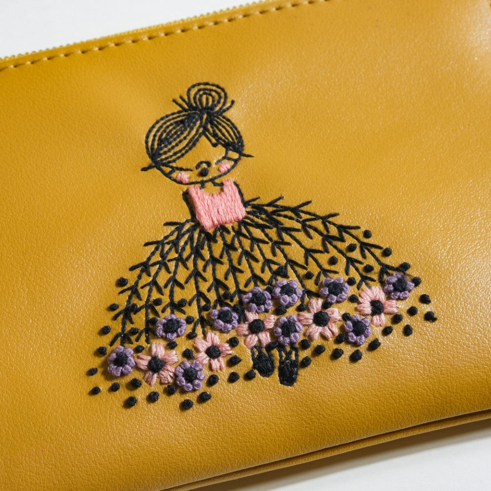 Blushing Ballerina Coin Purse Yellow Nestasia