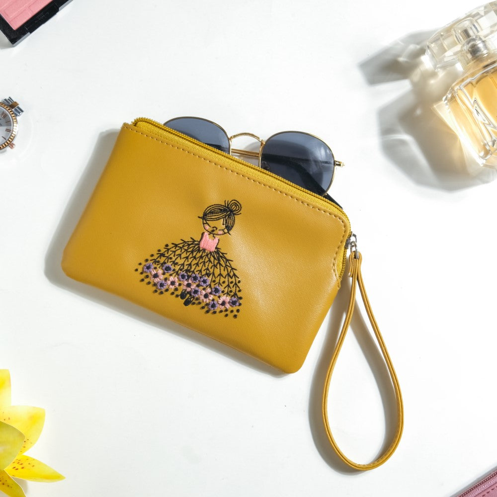 Blushing Ballerina Coin Purse Yellow Nestasia