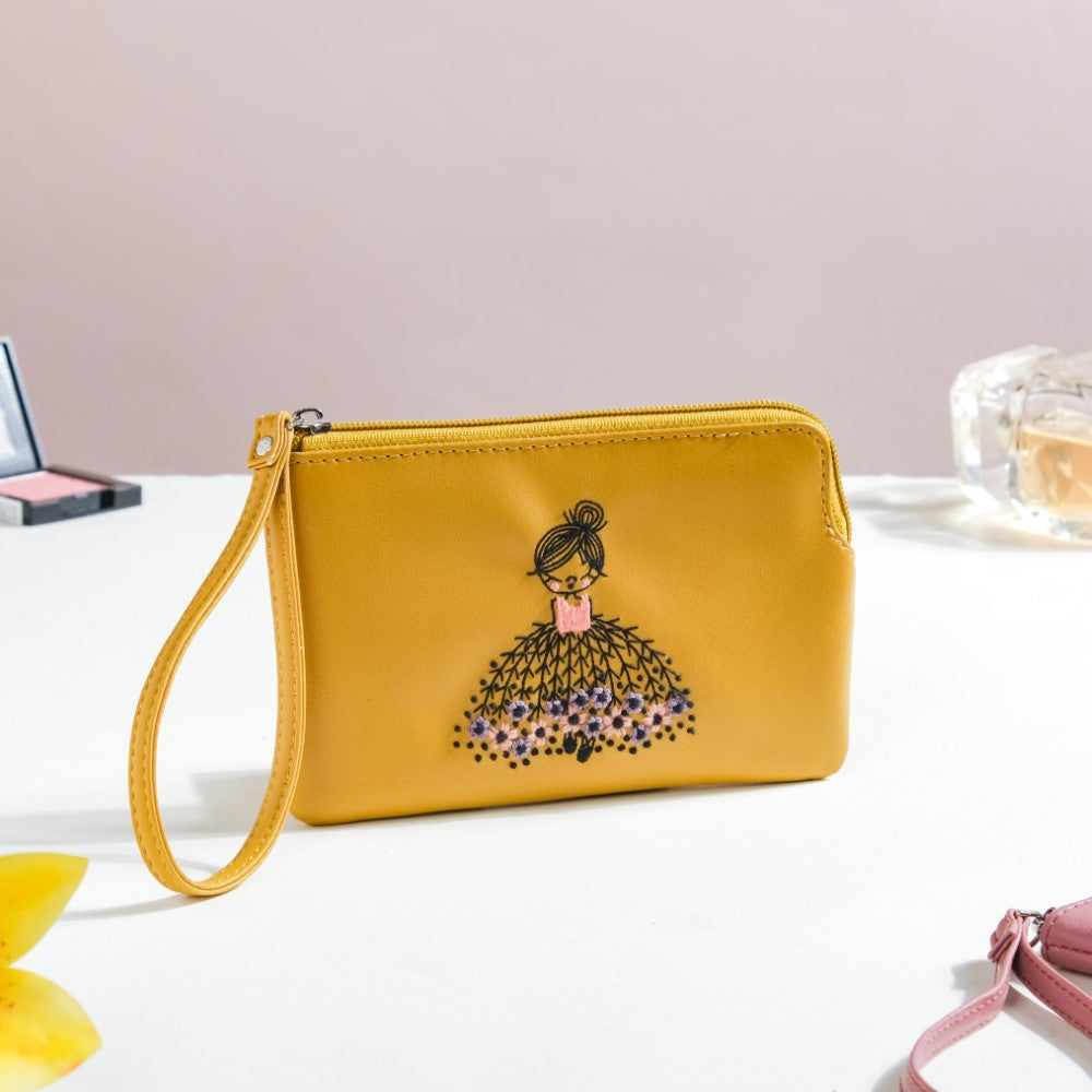 Blushing Ballerina Coin Purse Yellow Nestasia