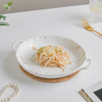 Marble Plate With Handles 8.5 Inch Nestasia