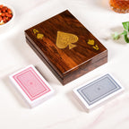Ace Wooden Card Box With 2 Card Decks Nestasia
