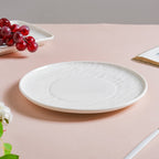 Frore Textured Round Appetiser Plate White Small 7 Inch Nestasia