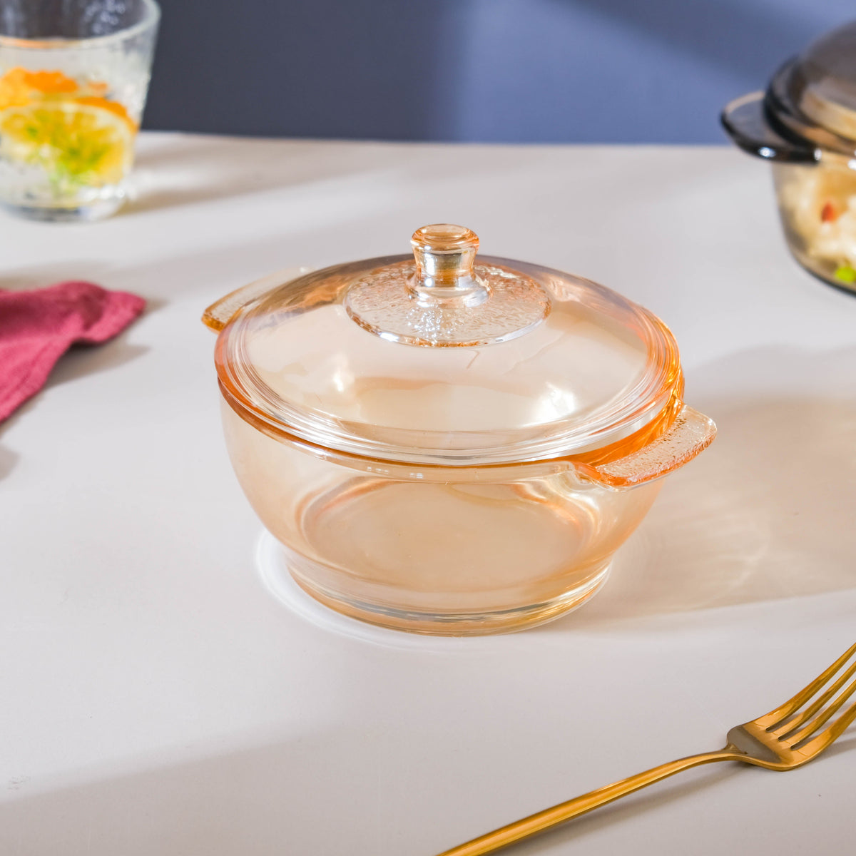Glass Bowl With Lid Nestasia
