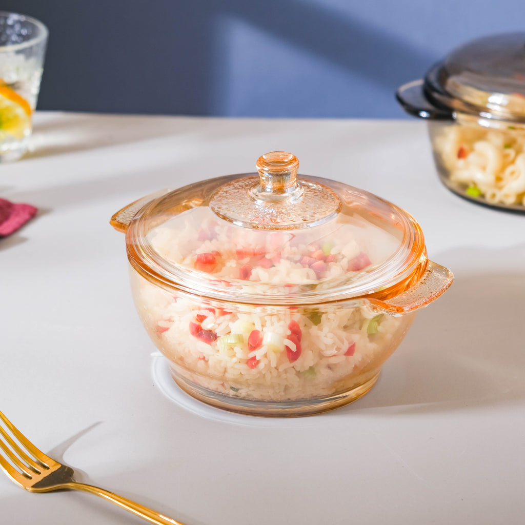 Glass Bowl With Lid Nestasia