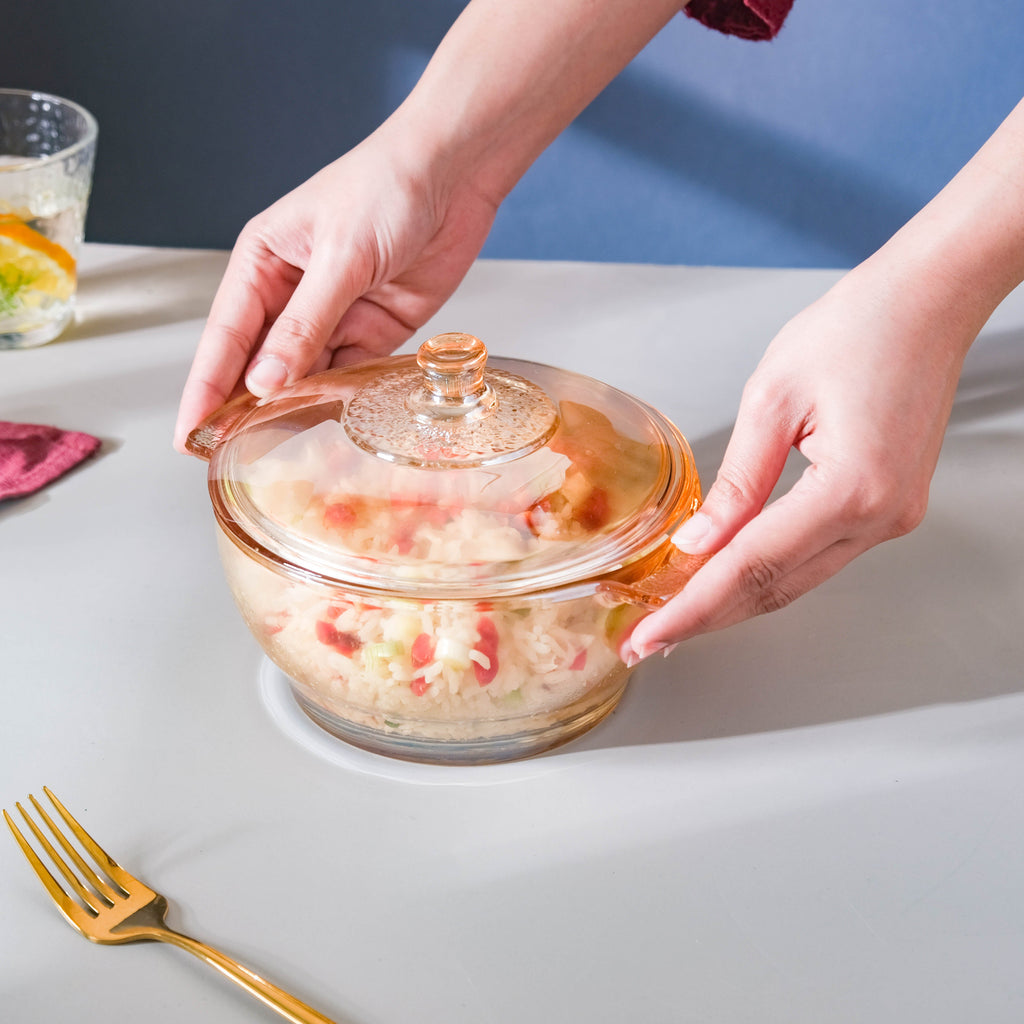 Glass Bowl With Lid Nestasia