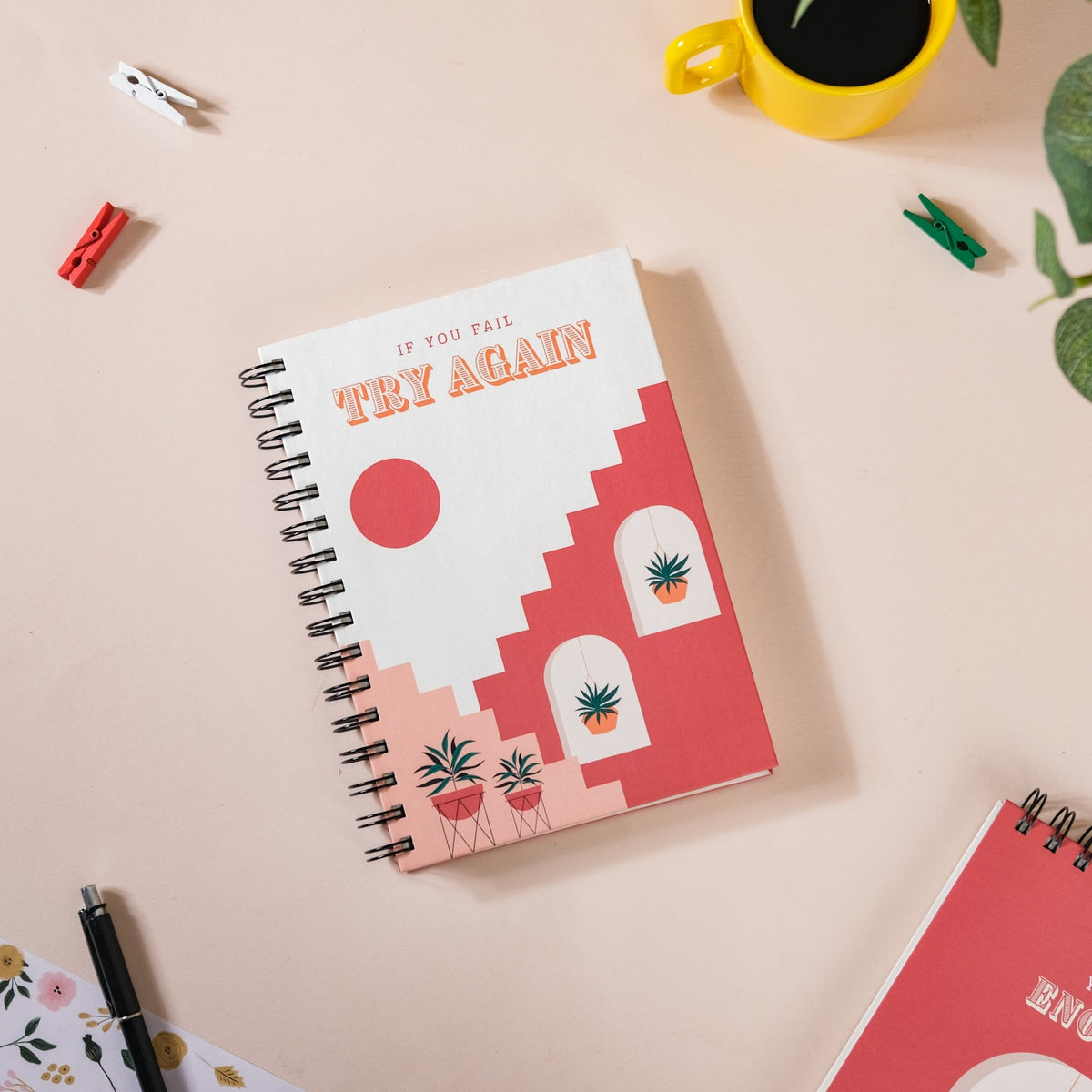 Printed Hardbound Planner And Notepad Set Nestasia