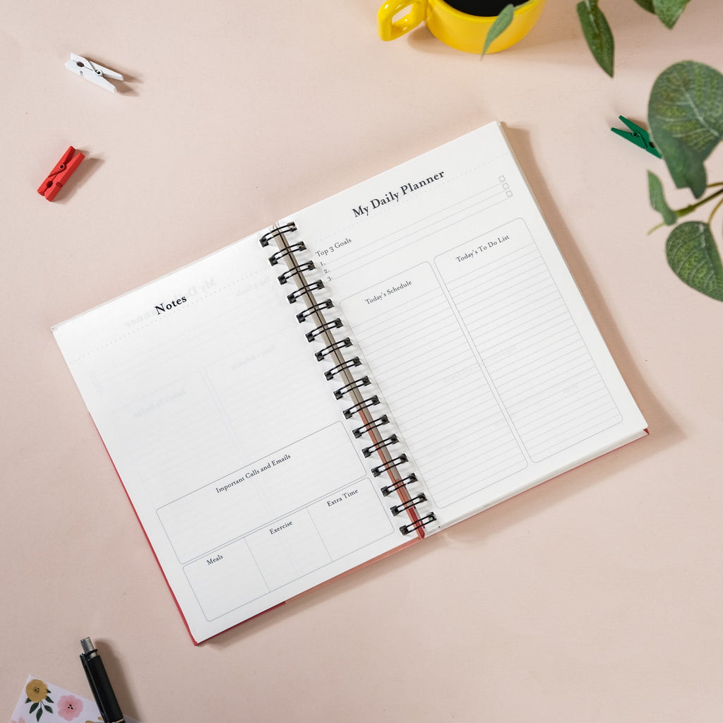 Printed Hardbound Planner And Notepad Set Nestasia