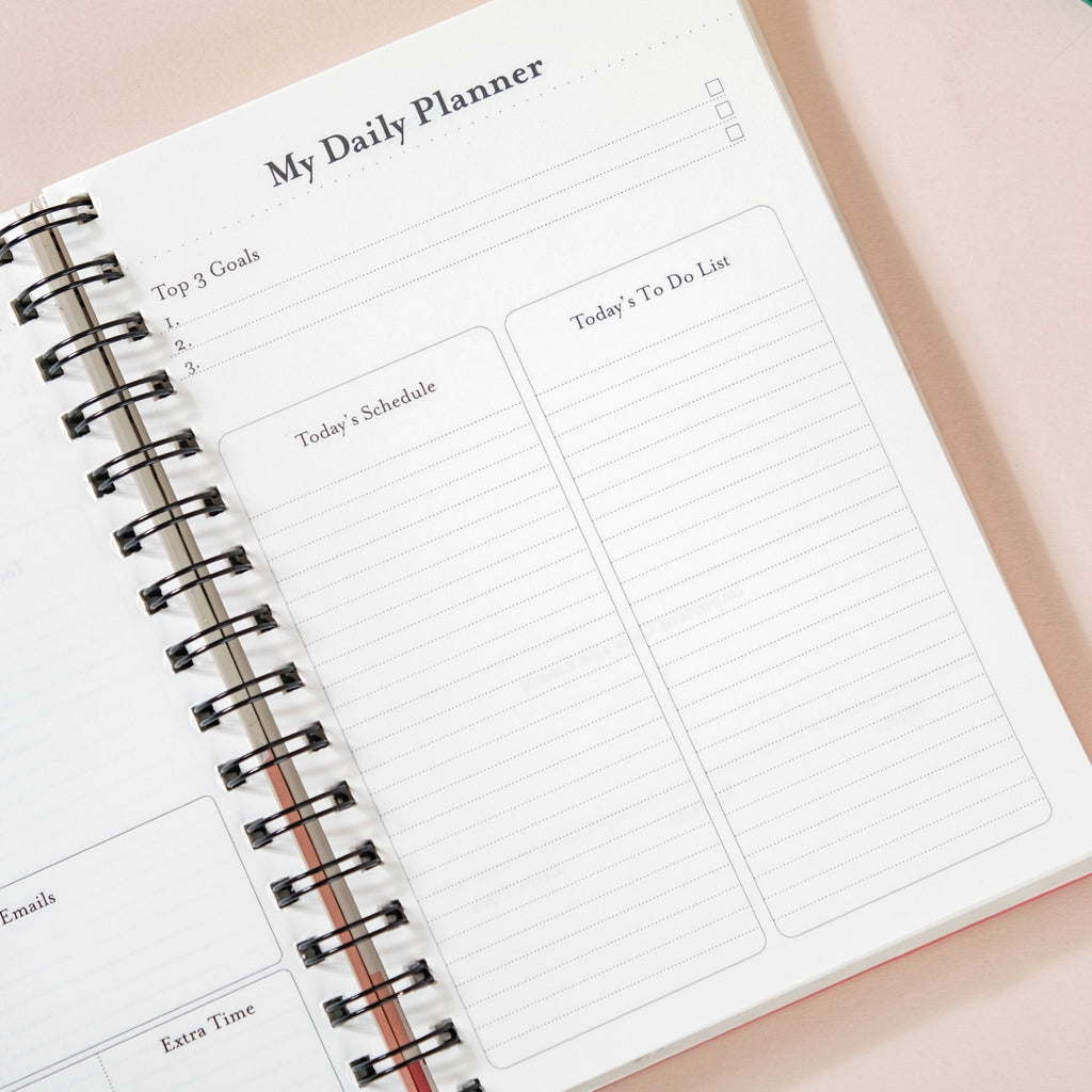Printed Hardbound Planner And Notepad Set Nestasia