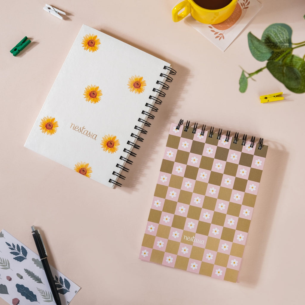 Floral Undated Planner & Notepad Set Nestasia