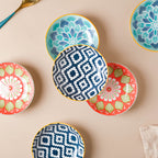 Mandala Snack Dish Set of 2 Nestasia
