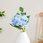 Hydrangea With Leaves Blue Nestasia