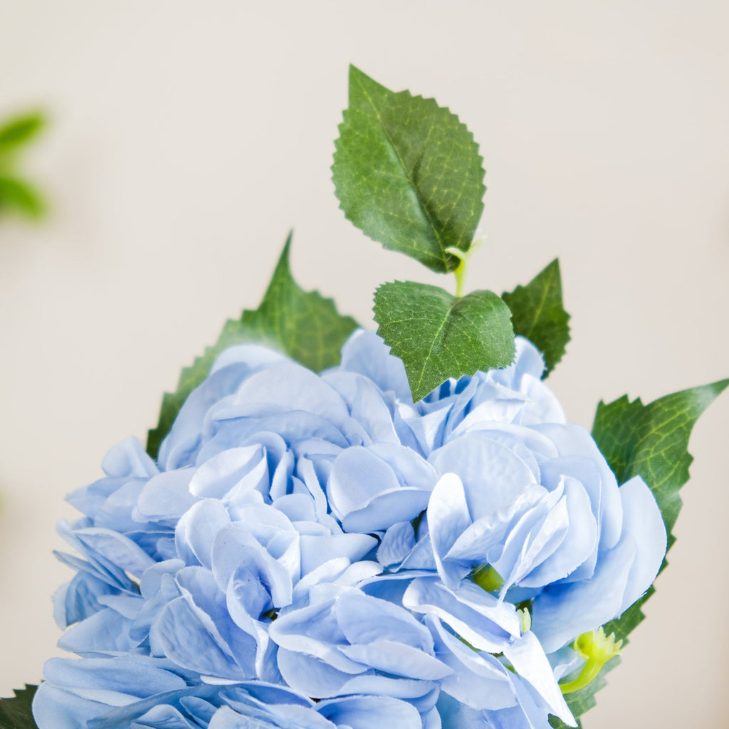 Hydrangea With Leaves Blue Nestasia