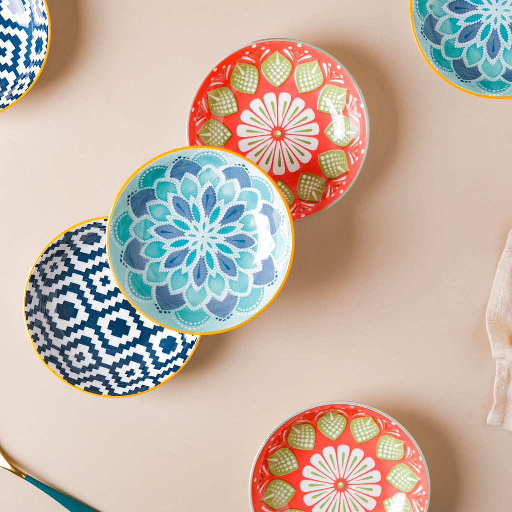 Mandala Snack Dish Set of 2 Nestasia