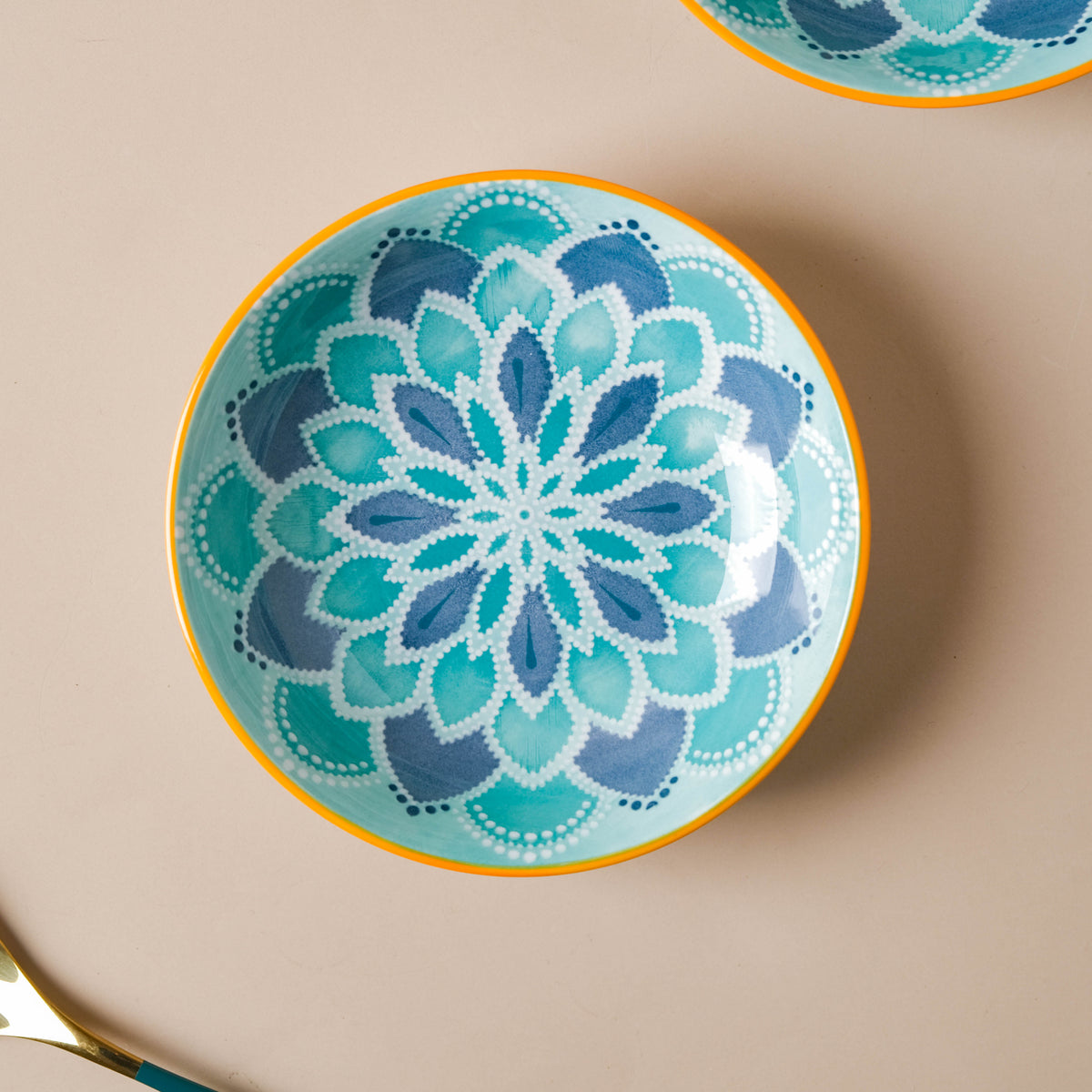 Mandala Snack Dish Set of 2 Nestasia
