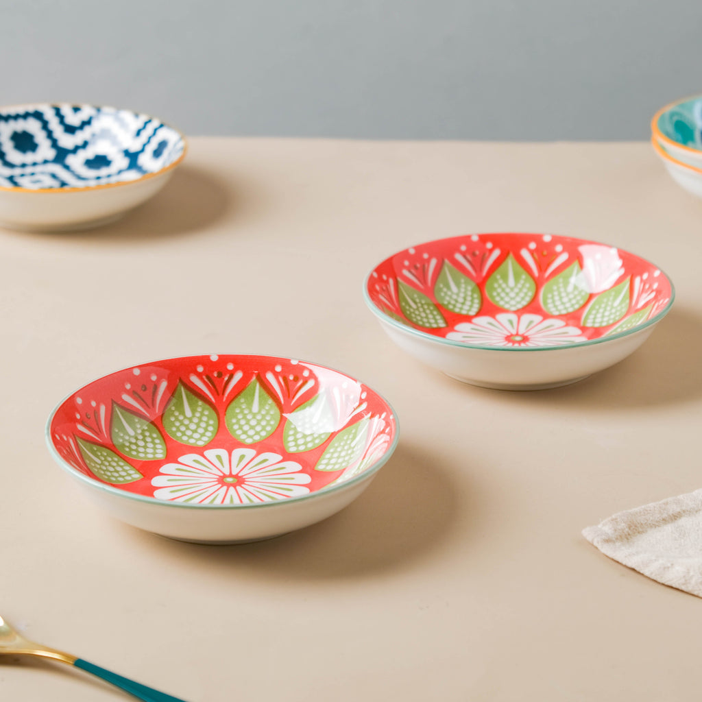 Mandala Snack Dish Set of 2 Nestasia