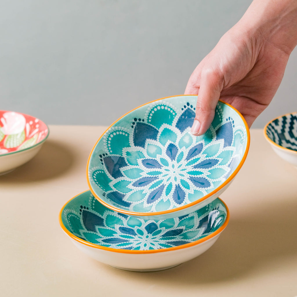 Mandala Snack Dish Set of 2 Nestasia