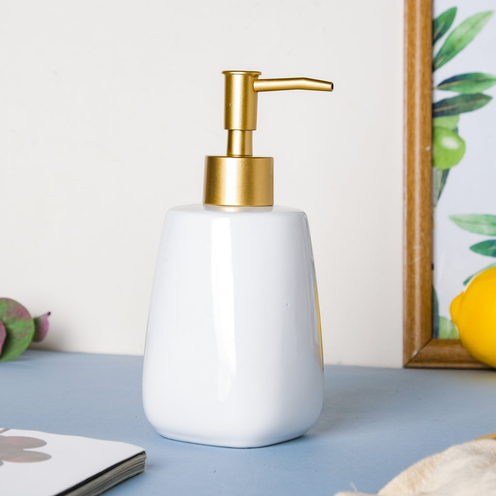 White Fancy Lotion Pump Bottle Nestasia