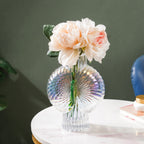 Shimmer Shell Design Glass Vase Small Nestasia