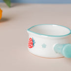 Strawberry Ceramic Creamer With Handle Blue Small Nestasia