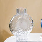 Conch Shell Textured Glass Vase Nestasia
