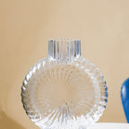 Conch Shell Textured Glass Vase Nestasia